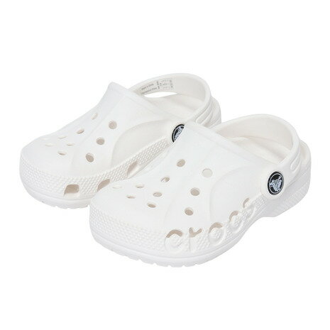 クロックス（crocs）（キッズ）ジュニアサンダル バヤ クロッグ トドラー ホワイト 207012-100 シャワサン レジャー プール サボサンダル
