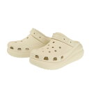 クロックス（crocs）（レディース）スポーツサンダル クラッシュ クロッグ ベージュ 207521-2Y2-2023 シャワサン レジャー プール ビーチ タウン 厚底