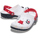 クロックス(crocs)(メンズ、レディース)スポーツサンダル ピーナッツ クラシック クロッグ ホワイト 211124-90H シャワーサンダル アウトドア レジャー