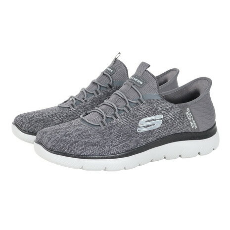 スケッチャーズ（SKECHERS）（メンズ）カジュアルシューズ スリップインズ サミッツ キーペース グレー 232469-CCBK スニーカー ハンズフリー 洗濯機洗い可