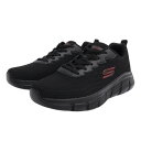 スケッチャーズ（SKECHERS）（メンズ）カジュアルシューズ ボブスBフレックス - チル ブラック 118106W-BBK スニーカー タウン クッション性 軽量