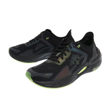 デサント（DESCENTE）（メンズ）スニーカー 黒 エザナイト ENERZITE GT ILLUSION RUNNER S0313RRN82 BLK0 カジュアル 通勤 通学