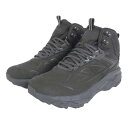 【2点10%OFFクーポン対象！4/18まで】ホカ（HOKA）（メンズ）防水 ブーツ CHALLENGER MID GORE-TEX ワイド ブラック 1106523-BLK 軽量 衝撃吸収