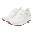 スケッチャーズ（SKECHERS）（レディース）カジュアルシューズ ミリオンエアホッターエア ホワイト 155399-WHT スニーカー おしゃれ 日常履き シンプル