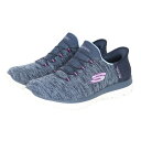 スケッチャーズ（SKECHERS）（レディース）カジュアルシューズ スリップインズ サミッツ ダズリング ヘイズ ネイビー 149937W-NVPR スニーカー ハンズフリー