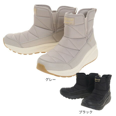 【9/5 24h限定エントリー＆対象4店舗買い回りで最大P10倍！】スケッチャーズ（SKECHERS） ボブス スパロー2 BOBS SPARROW 2 グレー ブラック 117059 ブーツ カジュアルシューズ ショートブーツ （レディース）