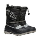 【最大7万ポイントバック!要エントリー&抽選★5/1限定】キーン(KEEN)(キッズ)ジュニア ブーツ 黒 ビッグキッズ スノー トロール ウォータープルーフ ...