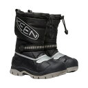 【最大7万ポイントバック!要エントリー&抽選★5/1限定】キーン(KEEN)(キッズ)ジュニア ブーツ 黒 リトルキッズ スノー トロール ウォータープルーフ ...