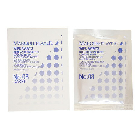 マーキープレイヤー(MARQUEE PLAYER)(メンズ、レディース)スニーカー洗浄ウエットシート 12枚入り No.08 MP009