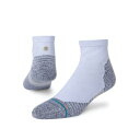スタンス(STANCE)(メンズ、レディース)ランニングソックス 靴下 シュート丈 ソックス RUN QTR ST A348A20RQS#WHT(4)