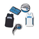 クロックス(crocs)(メンズ、レディース、キッズ)ジビッツ チャーム NBA オーランド マジック 5個入 10011803