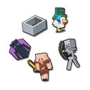 クロックス(crocs)(メンズ、レディース、キッズ)ジビッツチャーム マインクラフト 5 パック 10014539