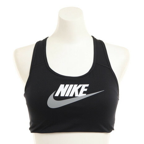 ナイキ（NIKE） スポーツブラ ミドルサポート Dri-FIT スウッシュ ノンパッディド グラフィック DM0580-010 （レディース）