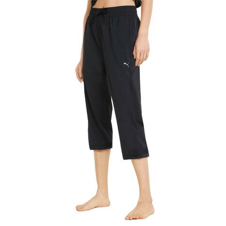 プーマ（PUMA）（レディース）パンツ レディース ヨガ スタジオ ファウンド ウーブン 3/4 521900 01 BLK