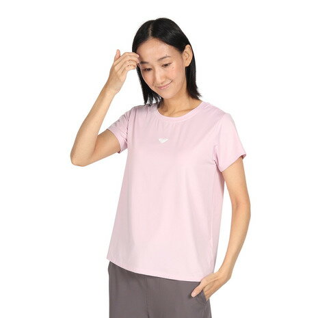 ロキシー（ROXY）（レディース）水陸両用 速乾 UVカット Tシャツ FEEL YOUR CHAKRA 24FWRST244533PNK