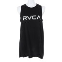 ルーカ（RVCA）（レディース）タンクトップ レディース カッティング ラッシュガード BD043809 BLK