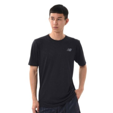 ニューバランス（new balance） ランニング Q Speed ジャガード ショートスリーブ Tシャツ 半袖 AMT11278BK ナイトラン （メンズ）