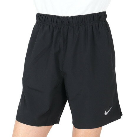 ナイキ（NIKE）（メンズ）パンツ 短パン ランニング 速乾 ブラック 黒 ドライフィット チャレンジャー 7U DV9345-010 Dri-FIT 7インチ ショートパンツ ハーフパンツ