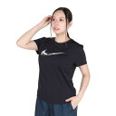 ナイキ(NIKE)(レディース)ワン スウッシュ ドライフィット ショートスリーブ グラフィック ランニングトップス FV6374-010