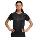 プーマ(PUMA)(レディース)ランニング ヴェロシティ AOP 半袖 Tシャツ 528230 01 BLK