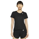 ナイキ(NIKE)(レディース)ドライ 速乾 ドライフィット レース 半袖トップ DD5928-010 ナイトラン