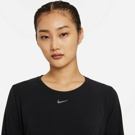 ナイキ（NIKE） ドライ 速乾 ランニング レディース Dri-FIT 長袖Tシャツ ワン ラックス スタンダード フィット トップス DD0621-010 ナイトラン （レディース）