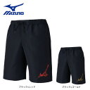 ミズノ(MIZUNO)(メンズ)水着 水泳 アクアフィットネス用 ウォーターショーツ インナー付き S-3Lサイズ N2JBC107 ンプル スポーティー ロゴ入り(4)