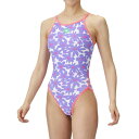 アリーナ(ARENA)(レディース)競泳水着 水泳 ECOタフ トレーニングワンピース 白×紫 S-LLサイズ AS5SWM10L WHPP 練習用 競泳用(4)