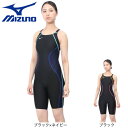 ミズノ(MIZUNO)(レディース)競泳水着 水泳 ハーフスーツ マスターズバック WA承認モデル N2MGB24591 N2MGB24590