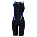 スピード(SPEEDO)(レディース)競泳水着 レディース 水泳 フレックス シグマ カイ ミニオープンバック ニースキン WA承認 SCW12552F BL