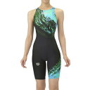 アリーナ(ARENA)(レディース)競泳水着 レディース 水泳 ハーフスパッツ オープンバック 着やストラップ WA承認 AS5FRC68L BKBL