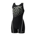 スピード(SPEEDO)(レディース)フィットネス水着 レディース 水泳 スプラッシュルースンハーフニースキン SFW12503 K