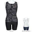 アリーナ(ARENA)(レディース)フィットネス水着 水泳 フィットネスセパレート 上下セット カバーバック AS5FWF52L