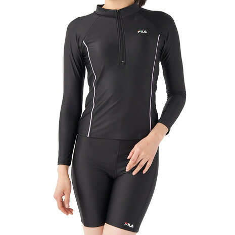 フィラ（FILA）（レディース）フィットネス水着 レディース 水泳 長袖セパレート 3132845-BPLのサムネイル