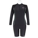 フィラ(FILA)(レディース)フィットネス水着 レディース 水泳 長袖セパレート 3132845-BSX ブラック サックス