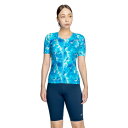 ナイキ(NIKE)(レディース)フィットネス水着 レディース 水泳 総柄ジップ付き半袖セパレーツ 2993131-010(4)