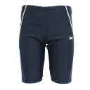 リーボック(REEBOK)(キッズ)スクール水着 ジュニア 男子 水泳 ステッチ入りロング丈パンツ 123-391NV