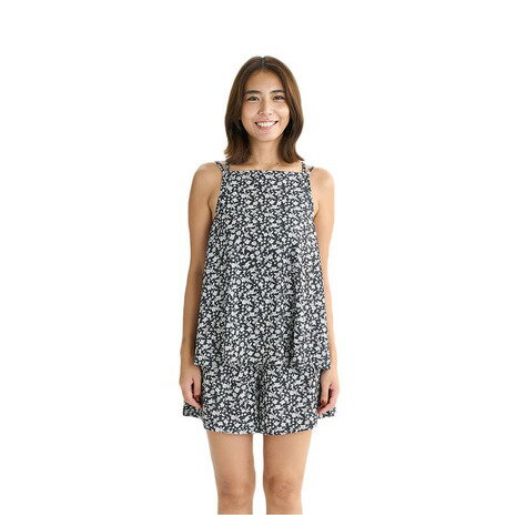 ロキシー(ROXY)(レディース)LA VIE 水着3点セット バンドゥ キャミソール キュロット インナーショーツ付き 25SURSW252006BBK ロキシー(ROXY)(レディース)LA VIE 水着3点セット バンドゥ キャミソール キュロット インナーショーツ付き 25SURSW252006BBK