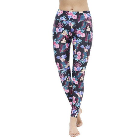 ラスティ（RUSTY）（レディース）ラッシュガード レギンス ヨガ ラッシュレギンス 耐塩素加工/UVカット 水陸両用 939431-FLOのサムネイル