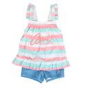 アーノルドパーマー(Arnold Palmer)(キッズ)水着 キッズ 女の子 ボーダー ワンピース 312201-24 PNK