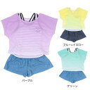 アーノルドパーマー(Arnold Palmer)(キッズ)水着 子供 女の子 セパレーツ水着 グラデTシャツ付き 3点セット 372252-23