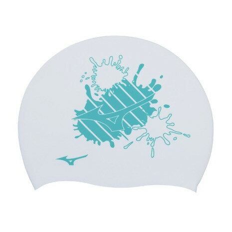 ミズノ(MIZUNO)(メンズ、レディース)水泳帽子 水泳 キャップ シリコーンキャップ 白 ホワイト N2JWC54001 運動 スポーツ