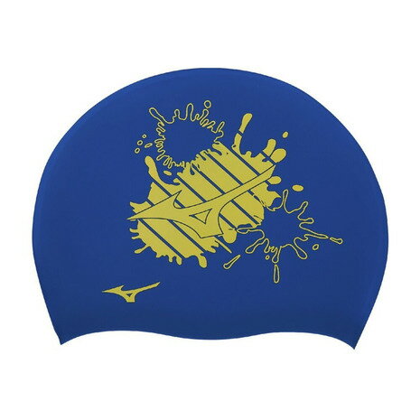 ミズノ(MIZUNO)(メンズ、レディース)水泳帽子 水泳 キャップ シリコーンキャップ 青 ブルー N2JWC54025 運動 スポーツ