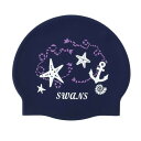 スワンズ(SWANS)(メンズ、レディース)水泳 キャップ シリコンキャップ SA-7 MARINE NAV(4)