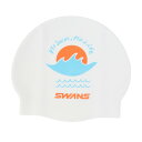 スワンズ(SWANS)(メンズ、レディース)スイムキャップ 水泳 キャップ シリコーンキャップ 白 SA-7SUN W WA承認 レース用 スイミングキャップ シリコン(4)