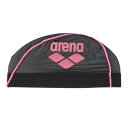 アリーナ(ARENA)(メンズ、レディース)水泳 メッシュキャップ AS5SSC41U BKPK