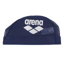 アリーナ(ARENA)(メンズ、レディース)スイムキャップ メッシュキャップ M-Lサイズ AS5SSC41U NVSL 水泳 メッシュ ロゴ入り 大会用 練習用 トレーニング