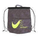 ナイキ(NIKE)(キッズ)水泳バッグ ジュニア ベーシックドローストリング プールバッグ グレー 10L 1994024-018 ナップザック 軽量 ロゴ入り...