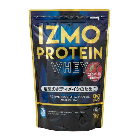 イズモ（IZMO）（メンズ、レディース）プロテイン ホエイ100 ストロベリー風味 1000g 約50食入