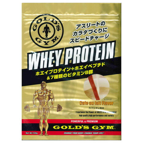 ゴールドジム（GOLD’S GYM） ホエイプロテイン カフェオレ風味 720g F5772 （メンズ、レディース）